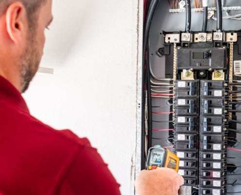 Inspecting Electrical wiring and panels